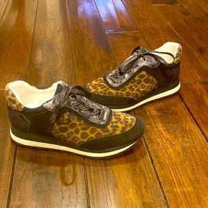 Veronica Beard leopard tennis shoes
